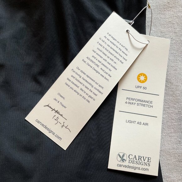 NWT Carve Designs Women's Catalina (Stinson) Tankini Top, Black, Sz M - Picture 3 of 7